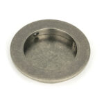 pewter 75mm plain round pull