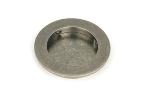 pewter 75mm plain round pull