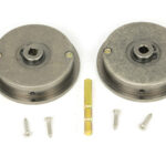 pewter 60mm plain round pull privacy set