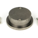 pewter 34mm round finger edge pull