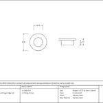 pewter 34mm round finger edge pull