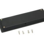 matt black 175mm art deco rectangular pull