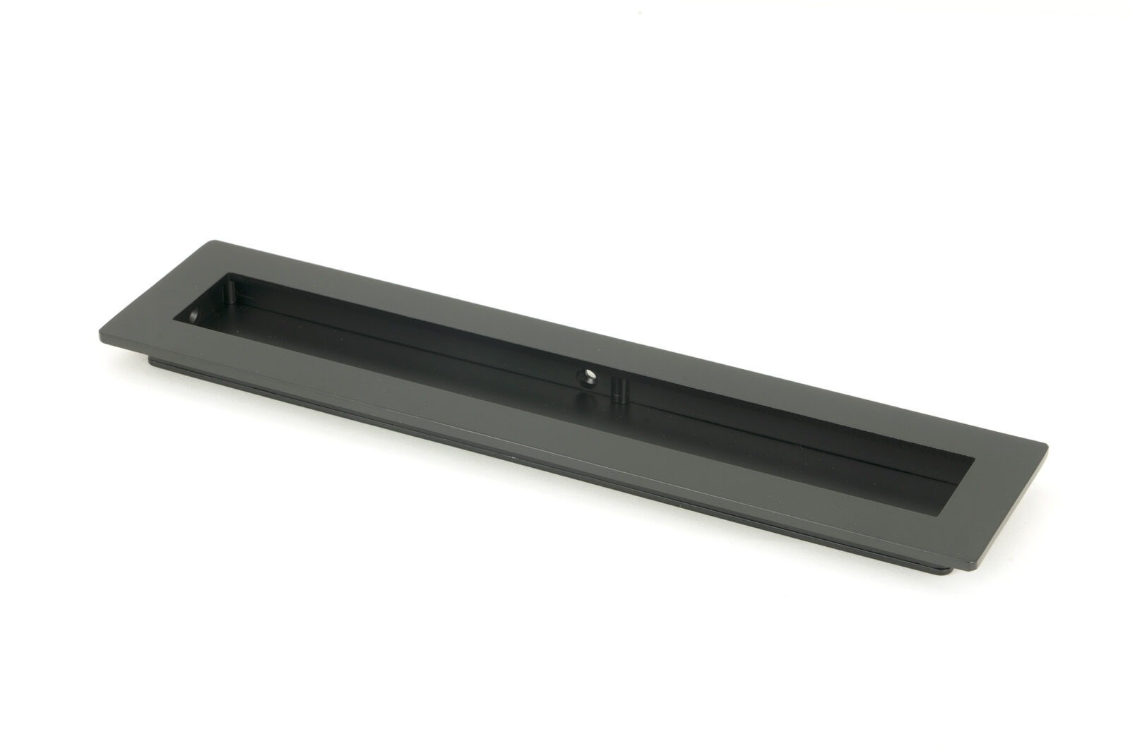 matt black 250mm plain rectangular pull