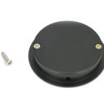 matt black 60mm art deco round pull