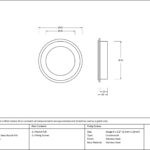 matt black 60mm art deco round pull