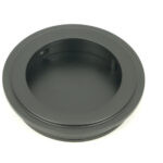 matt black 60mm art deco round pull