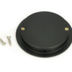 matt black 75mm art deco round pull