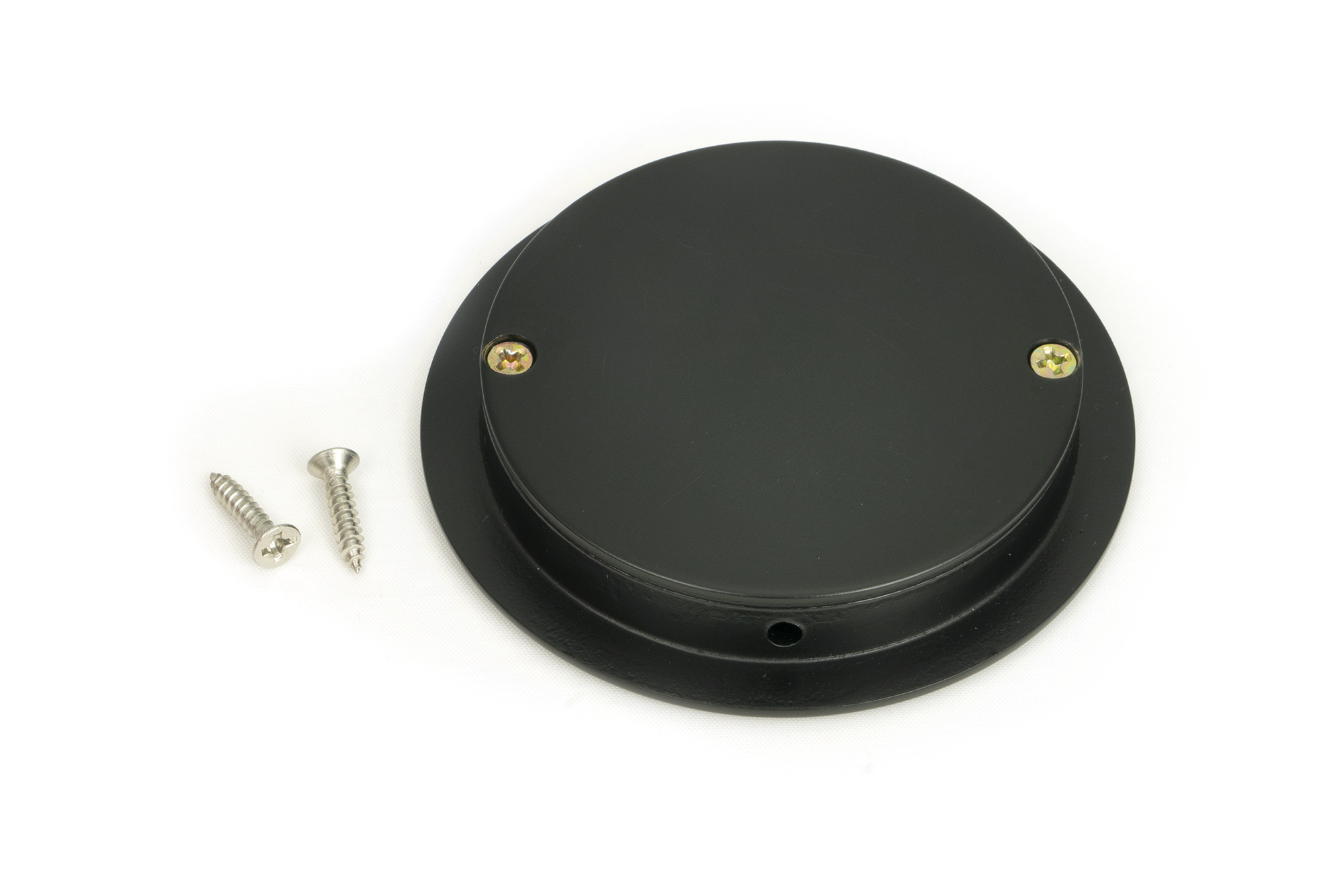 matt black 75mm art deco round pull