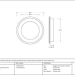 matt black 75mm art deco round pull