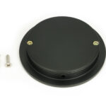 matt black 75mm plain round pull