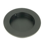 matt black 75mm plain round pull
