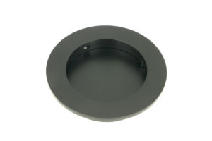 matt black 75mm plain round pull