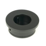 matt black 34mm round finger edge pull