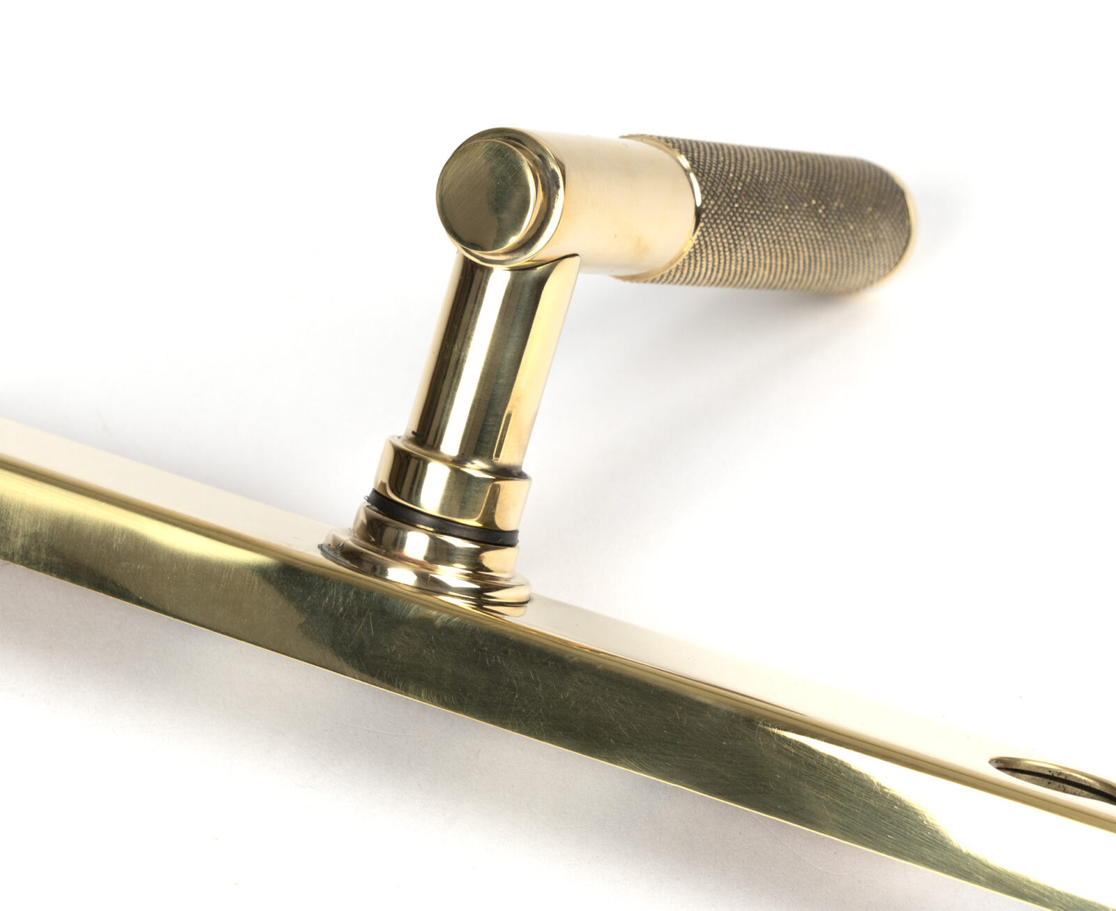 polished brass brompton slimline lever espag. lock set