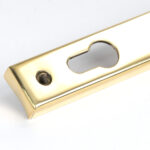polished brass brompton slimline lever espag. lock set