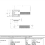 polished brass brompton lever on rose set (square)
