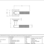 polished brass brompton lever on rose set (square) unsprung