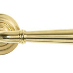 polished brass newbury lever on rose set (art deco) unsprung
