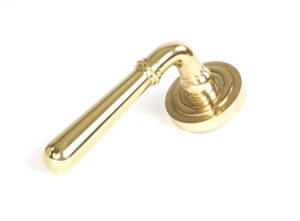 polished brass newbury lever on rose set (art deco) unsprung
