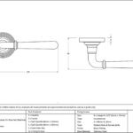 polished brass newbury lever on rose set (beehive) unsprung