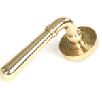 polished brass newbury lever on rose set (beehive) unsprung