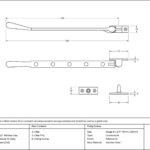 polished marine ss (316) 12" newbury stay