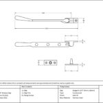 satin marine ss (316) 8" newbury stay