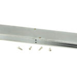 satin chrome 250mm art deco rectangular pull