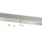 satin chrome 250mm plain rectangular pull