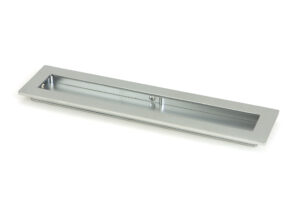 satin chrome 250mm plain rectangular pull