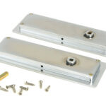 satin chrome 175mm art deco rectangular pull privacy set