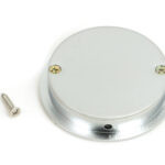 satin chrome 60mm art deco round pull