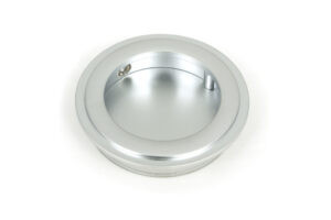 satin chrome 60mm art deco round pull