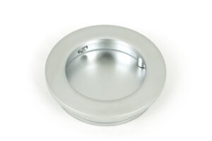 satin chrome 60mm plain round pull