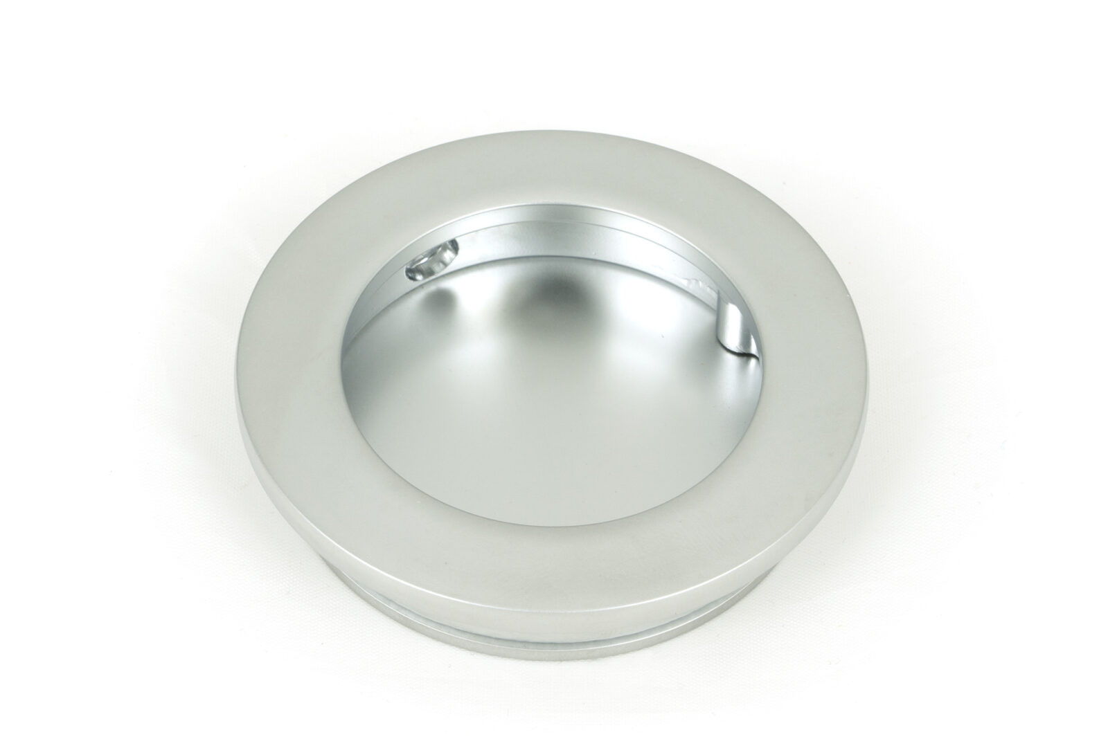 satin chrome 60mm plain round pull