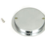 satin chrome 75mm plain round pull