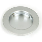 satin chrome 75mm plain round pull