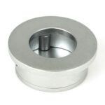 satin chrome 34mm round finger edge pull