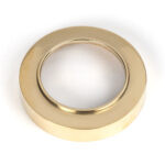 polished brass round escutcheon (plain)