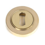 polished brass round escutcheon (plain)