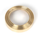 polished brass round escutcheon (beehive)