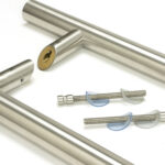 satin marine ss (316) 1.8m offset t bar handle b2b 32mm Ø