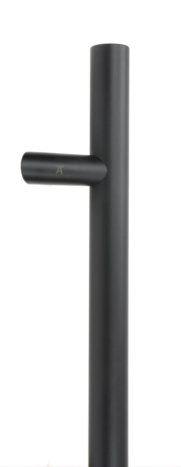 matt black (316) 0.6m offset t bar handle bolt fix 32mm Ø