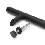 matt black ss (304) 100mm bolt fixings for t bar (2) offset
