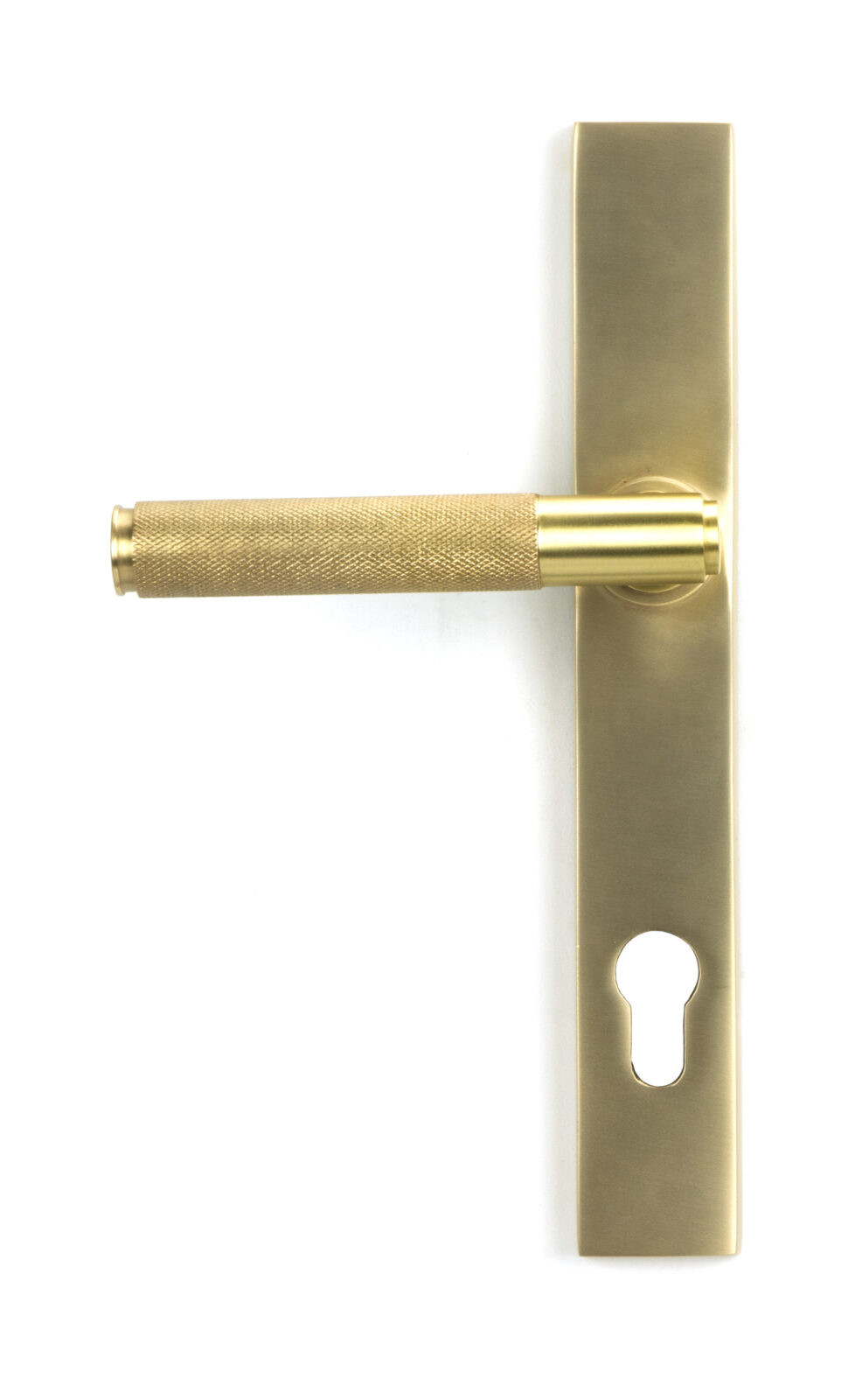 satin brass brompton slimline lever espag. lock set
