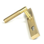 satin brass brompton slimline lever espag. lock set