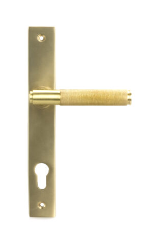 satin brass brompton slimline lever espag. lock set
