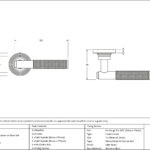 satin brass brompton lever on rose set (beehive)