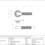 satin brass brompton lever on rose set (beehive) unsprung