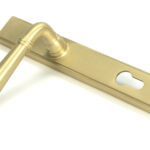 satin brass newbury slimline lever espag. lock set